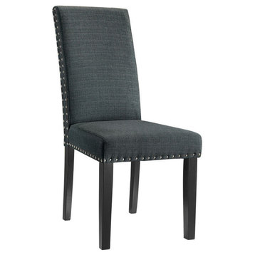 Parcel Dining Fabric Side Chair, Gray