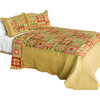 Twilight Time Cotton 3PC Vermicelli-Quilted Printed Quilt Set Full/Queen Size