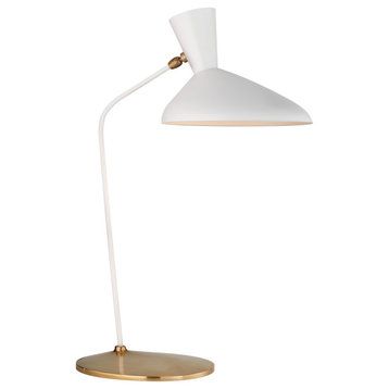 Austen Large Offset Table Lamp in White