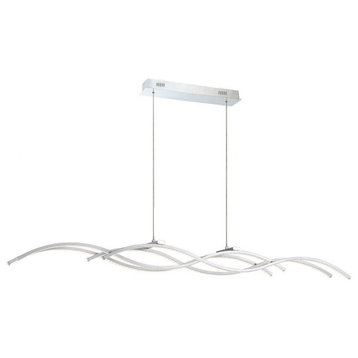 Contemporary 4-Light LED Pendant Frosted Acrylic - 3.25 x 4.25 inches