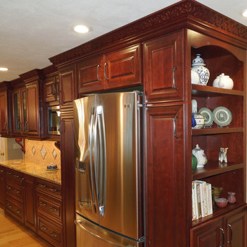 Dramatic Cherry Kitchen in Derry
