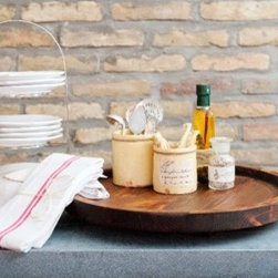 Spanish Olive Wooden Tray Lazy Susan - Products