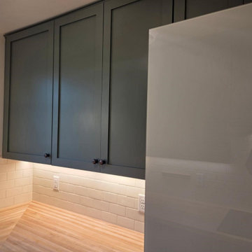 Kitchen Remodel Done with New Cabinets and Butcher Block Countertop