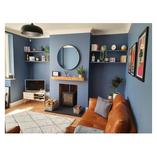 Modern Blue Living Room - Modern - Living Room - London - by My Bespoke ...