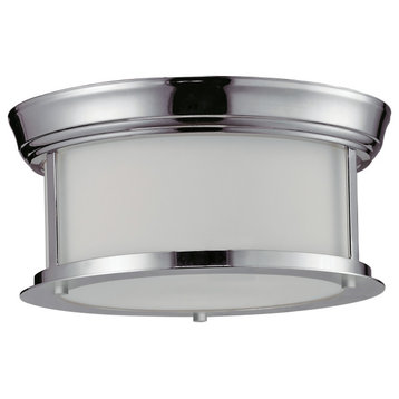 Z-Lite 2003F10 Sonna 2 Light Flushmount Ceiling Fixture - Chrome