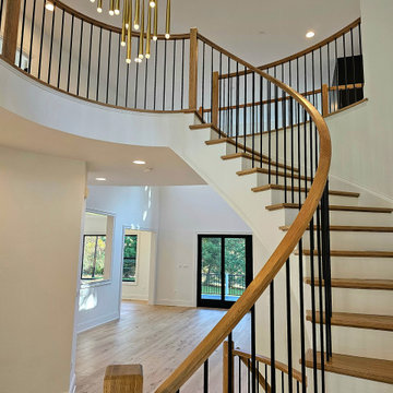 Project #110 | Beautiful Curved Staircase with Circular Balcony
