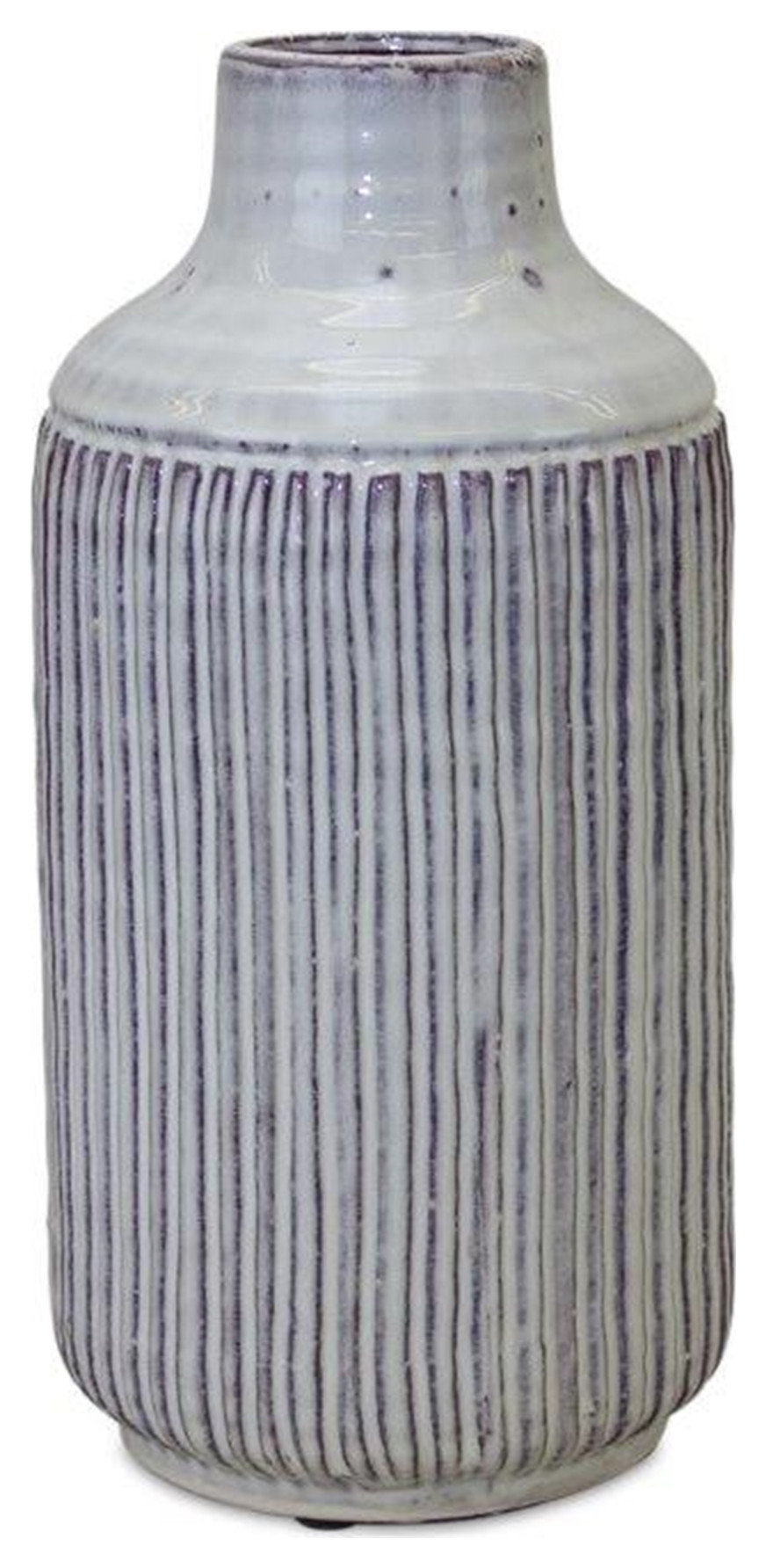 Melrose International Bubbled Terra Cotta Vase 10