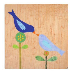 Petit Collage - Love Birds Collage - Artwork