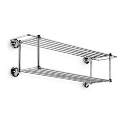 Venessia 52925 Chrome 30.0" Double Towel Rack - Towel Racks & Stands