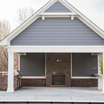 Poolside Pavilion & Carriage House with Golf Simulator