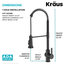 Britt Commercial Style Pull-Down Single Handle Kitchen Faucet Matte Black