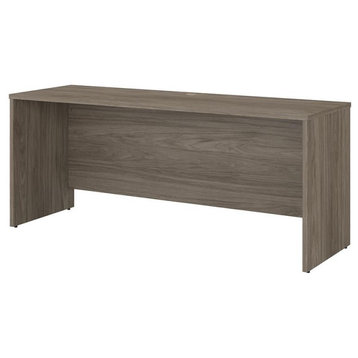 Office 500 72W x 24D Credenza Desk in Modern Hickory - Engineered Wood