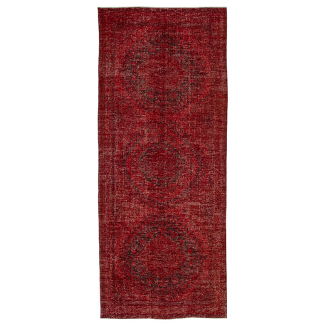 Rug N Carpet - Handmade Oriental 4' 11'' x 11' 10'' One-of-a-Kind Runner Rug