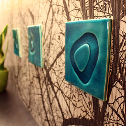 Amoebas tile arrays - set of three - Paintings