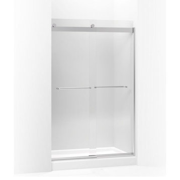 Kohler Levity Sliding Shower Door, 74" H X 44-5/8 - 47-5/8" W, Bright Silver