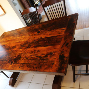 Trestle Tables made from Reclaimed Wood