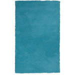 KAS - KAS Bliss 1577 Highlighter Blue Shag Area Rug, 7'6" X 9'6" - This is a collection that, in all honesty, lives up to its name. Featuring extreme softness and luxury, our Bliss super soft shag is available in a number of beautiful colors that will feel amazing underfoot. Densely woven in polyester and surprisingly affordable, these rugs bring sophisticated living to an all-new level.