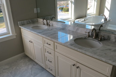 Example of a large classic bathroom design in Boston