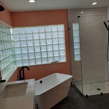 Boca Raton - Transitional Bathroom with Custom Double Vanity