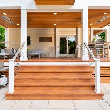 Design Builders screened porch with retractable screen doors in Sterling, VA