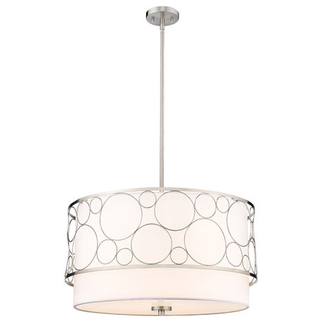 Z-Lite 197-24BN Kendall 4 Light Pendant in Brushed Nickel