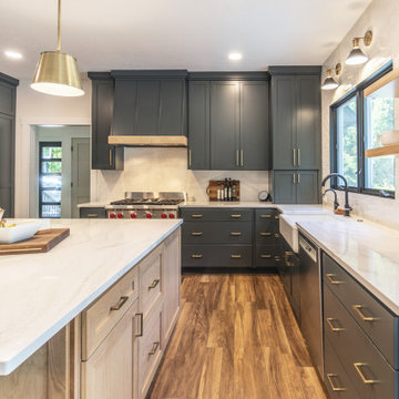 Modern Transitional Kitchen with Hidden Storage Solutions