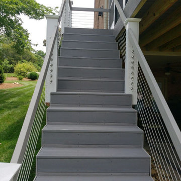 Relaxing Waterside Exterior Remodel, Screen Porch Addition
