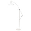 12" Calla LED Industrial Floor Lamp, White