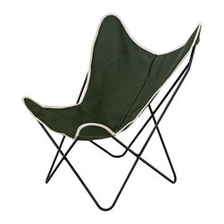 Large Sling Chair - Olive - Outdoor Lounge Chairs