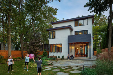 Inspiration for a contemporary patio remodel in New York