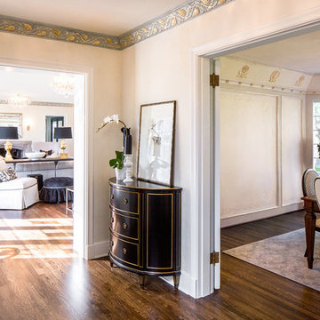 Traditional Tudor Living & Dining Room, Seattle, WA