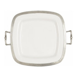 Arte Italica Tuscan Square Tray with Handles - Dinnerware