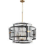 Cyan Design - Panorama 6 Light Chandelier, Noir/Aged Brass - This 6 light Chandelier from the Panorama collection by Cyan Design will enhance your home with a perfect mix of form and function. The features include a Noir/Aged Brass finish applied by experts.
