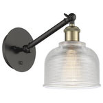 Innovations Lighting - Innovations Lighting 317-1W-BAB-G412 Dayton, 1 Light Wall In Industrial - The Dayton 1 Light Sconce is part of the BallstonDayton 1 Light Wall  Black Antique BrassUL: Suitable for damp locations Energy Star Qualified: n/a ADA Certified: n/a  *Number of Lights: 1-*Wattage:100w Incandescent bulb(s) *Bulb Included:No *Bulb Type:Incandescent *Finish Type:Black Antique Brass
