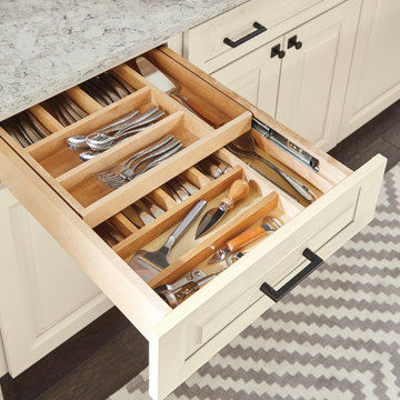 Diamond Cabinets: Wood Tiered Cutlery Divider