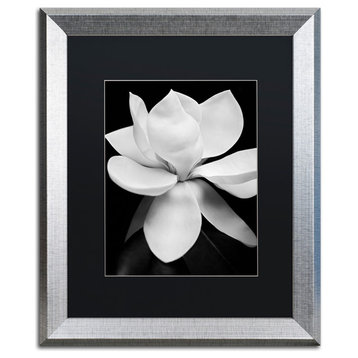 'Magnolia' Silver Framed Canvas Art by Michael Harrison
