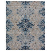 Kavi by Jaipur Living Thea Knotted Abstract White/Navy Area Rug, 8'x10 ...