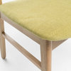 GDF Studio Helen Mid Century Dining Chair, Set of 2, Green Tea/Natural Oak