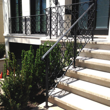 Hillmount residence wrought iron exterior guard