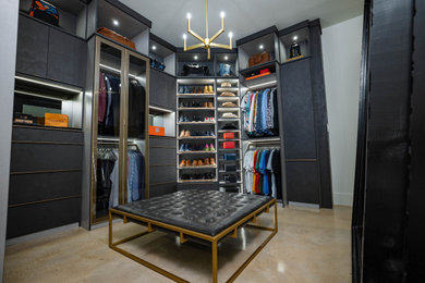 This is an example of a modern wardrobe in Atlanta.
