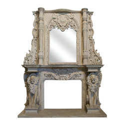 Custom Carved Stone Fireplaces - Fireplace Accessories