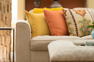 Transitional family room photo in San Francisco