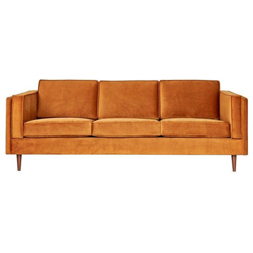 Adelaide Sofa, Velvet Rust