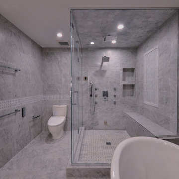 Transitional brick house