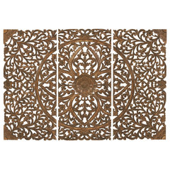 Zimlay Brown Coastal Wood Wall Decor 45921