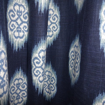 Custom Drapery with Roller Shades