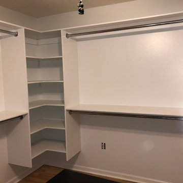 Custom Shoe and Boot Storage - Master Closet