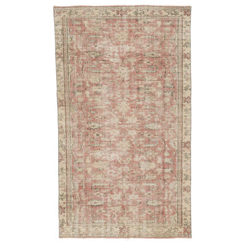 Vintage Turkish Hand-Knotted Rug 5' 6" x 9' 3", 66 in. x 111 in.