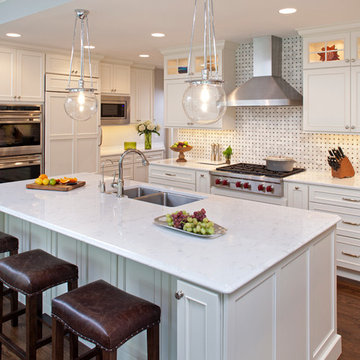 Transitional White Kitchen