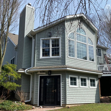 Fort Salonga Siding - Seagrass Shakes & Terra Rosa | Alpha Windows & Siding